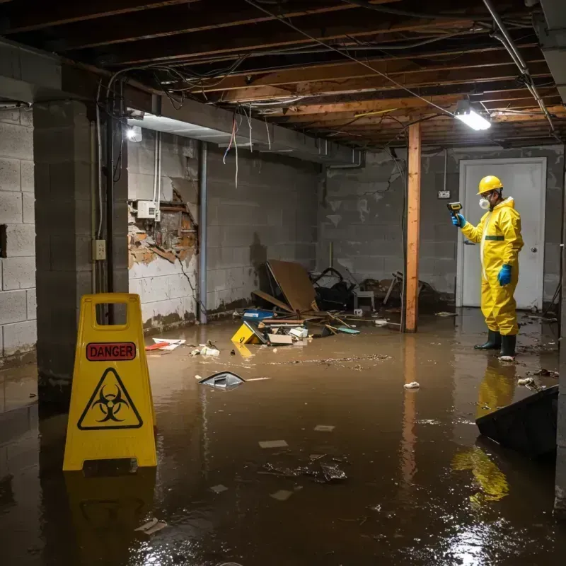 Flooded Basement Electrical Hazard in Hayden, AL Property